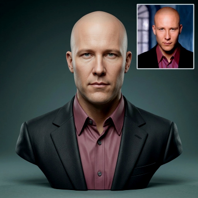 Lex Luthor (Michael Rosenbaum) Bust 3D Print Model