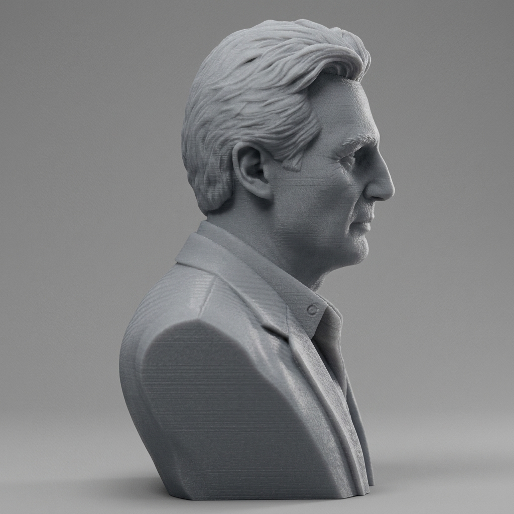 Liam Neeson 3D Printable Bust 3D Model