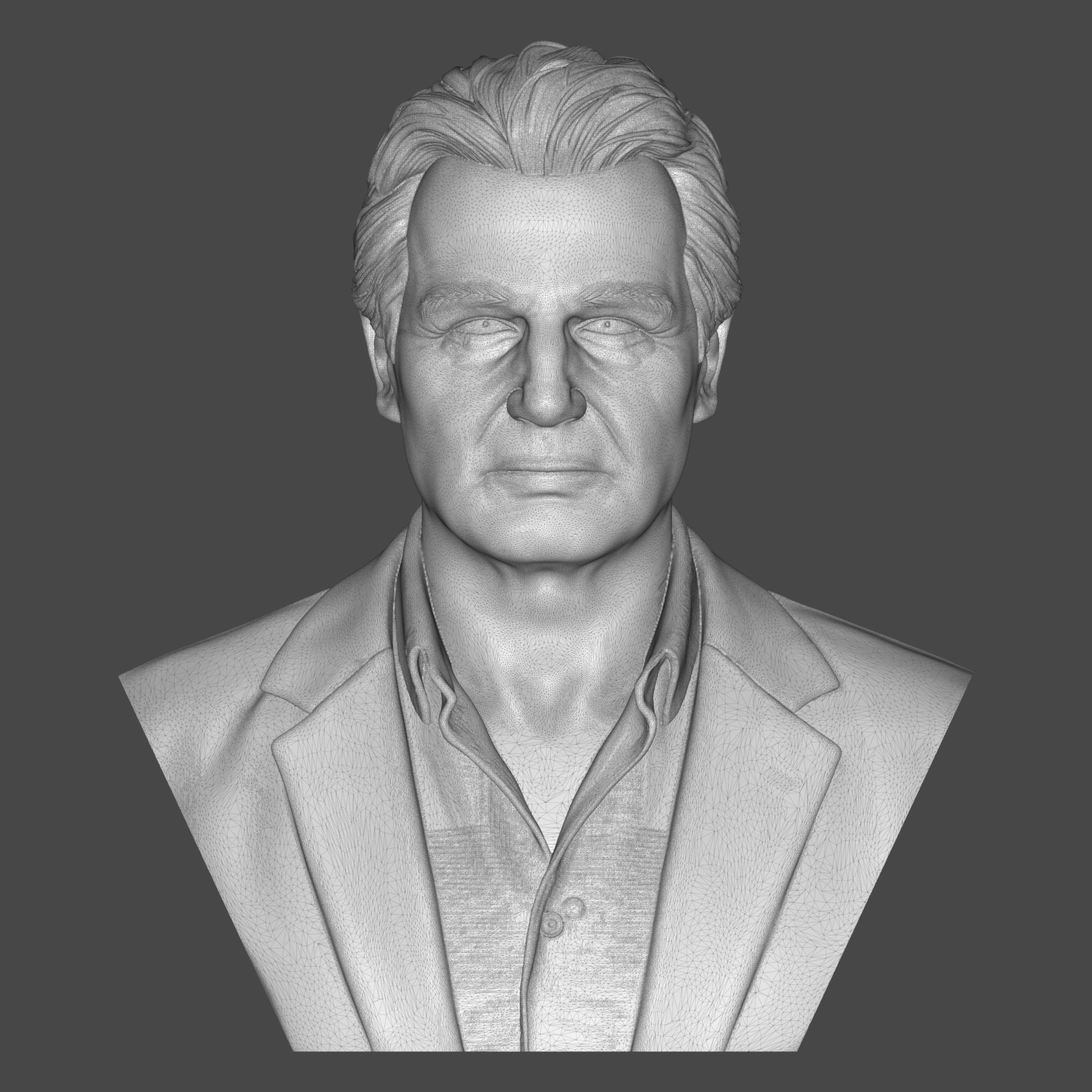 Liam Neeson 3D Printable Bust 3D Model