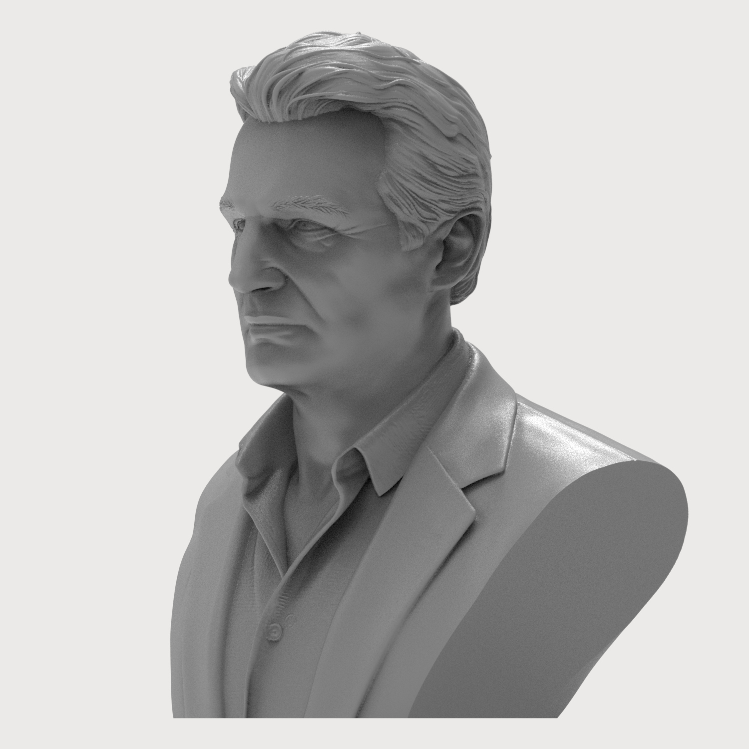 Liam Neeson 3D Printable Bust 3D Model