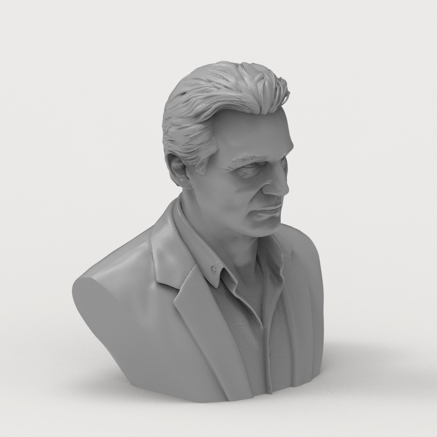 Liam Neeson 3D Printable Bust 3D Model