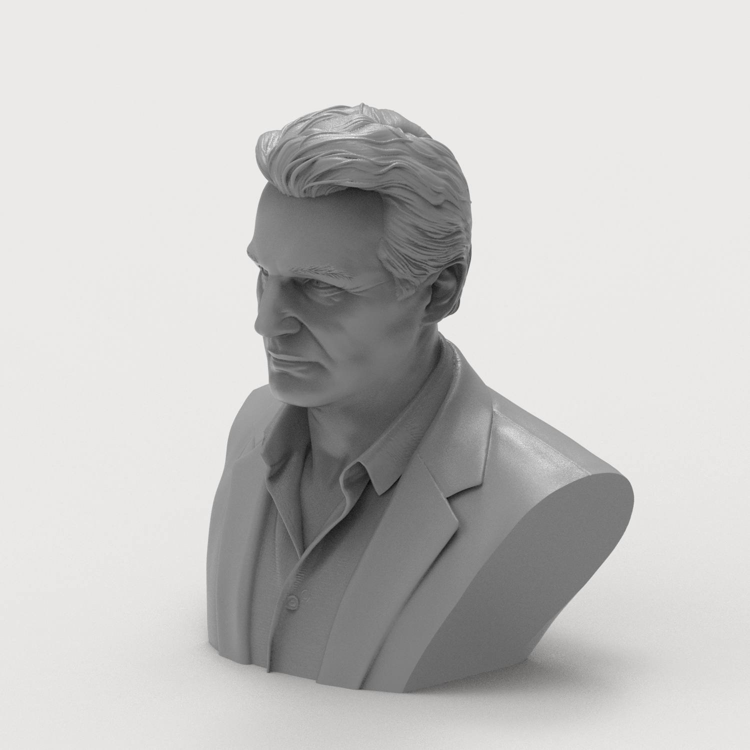 Liam Neeson 3D Printable Bust 3D Model