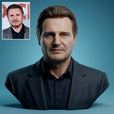 Liam Neeson Suit Bust 3D Printable