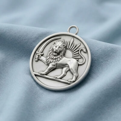 Lion and Sun “Warrior’s Shield Medallion