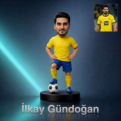 lkay Gündoan Footballer Figurine 3D Print Model