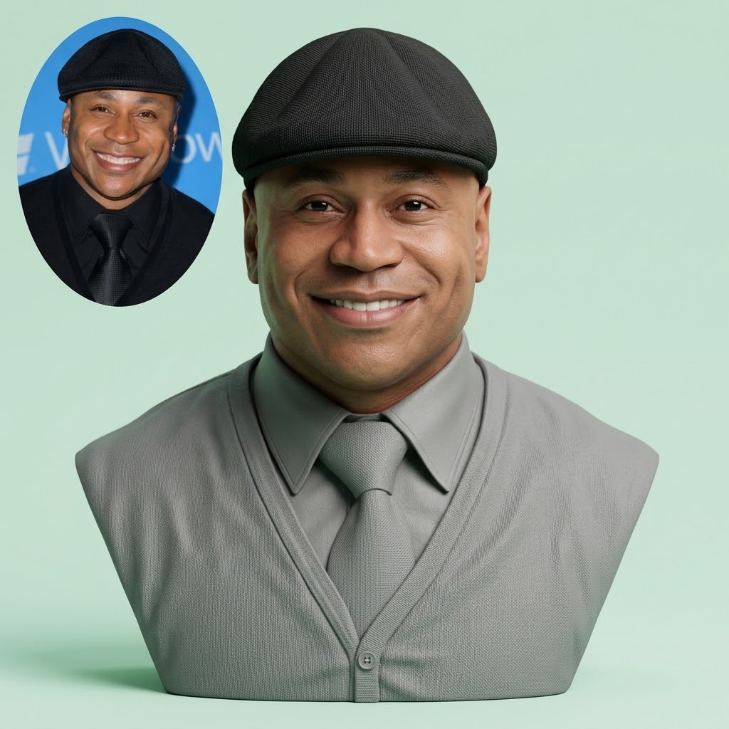 LL Cool J 3D Printable Bust 3D Model