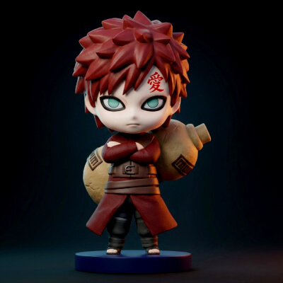 Gaara Chibi 3d Printable Figurine