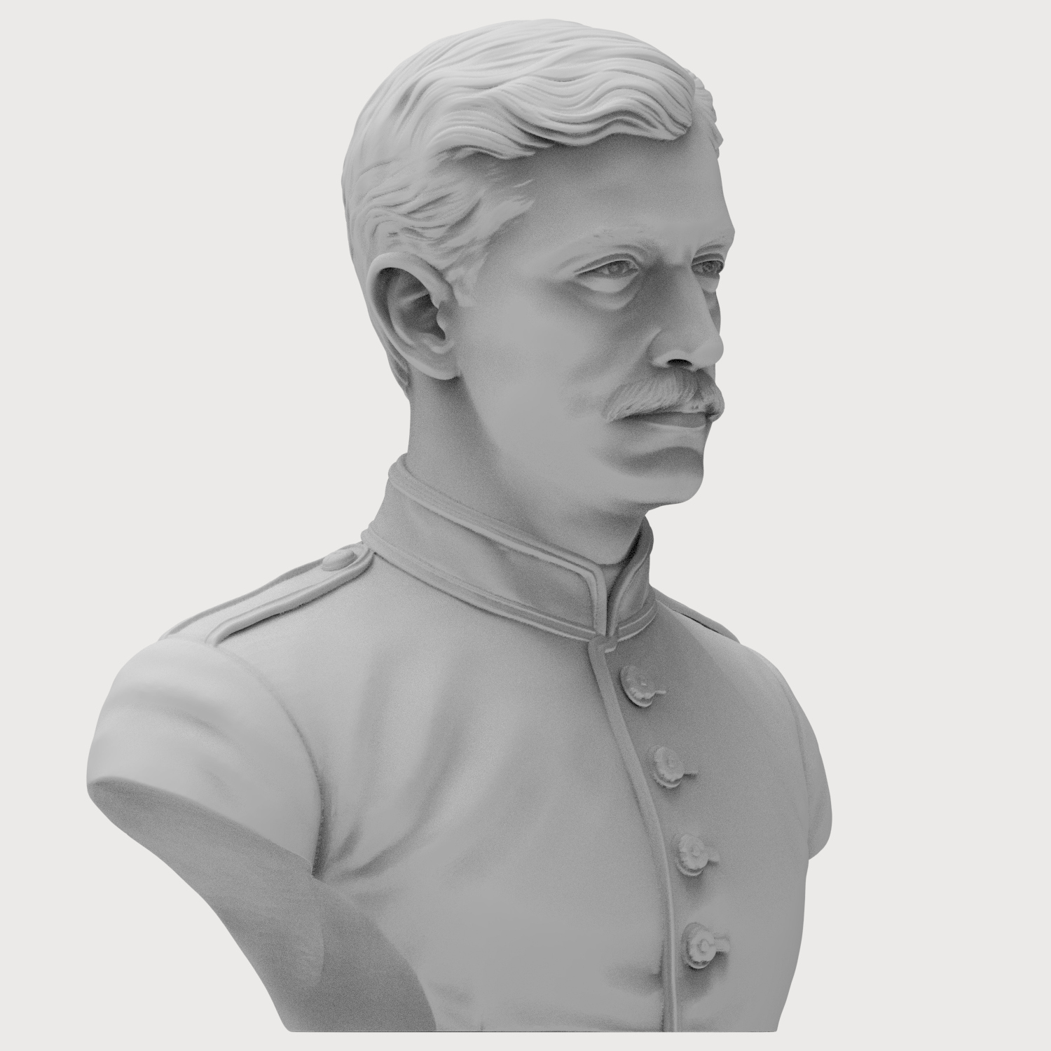 Louis-Napol&eacuteon 3D Printable Bust 3D Model