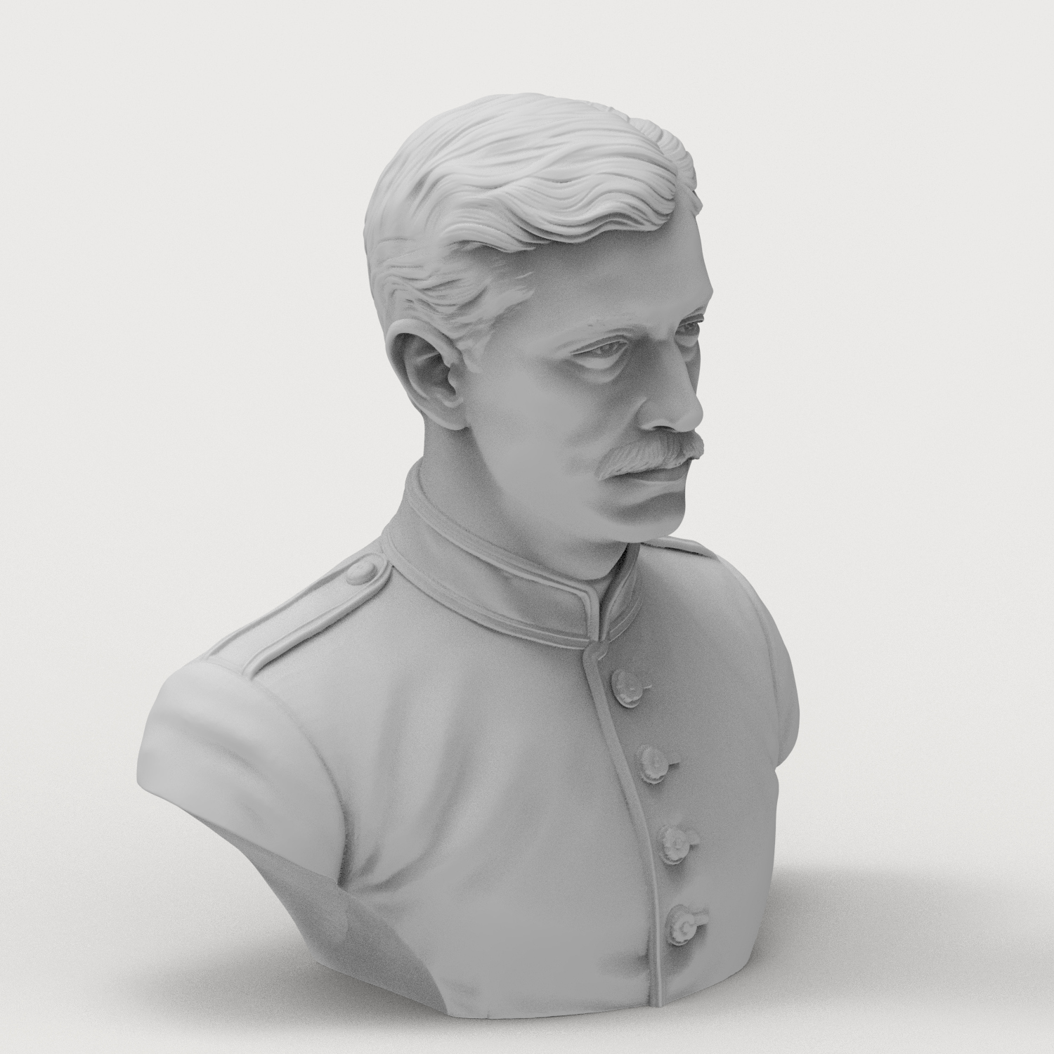 Louis-Napol&eacuteon 3D Printable Bust 3D Model