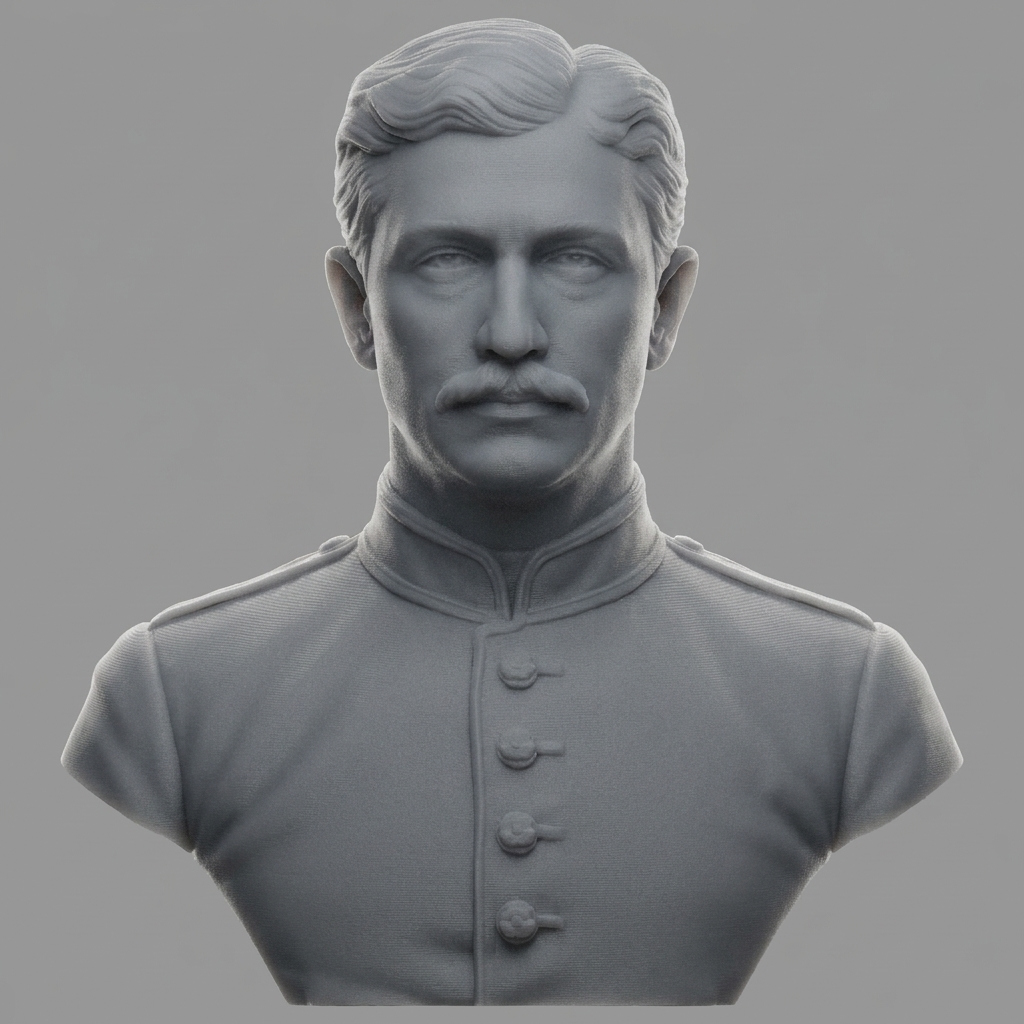 Louis-Napol&eacuteon 3D Printable Bust 3D Model