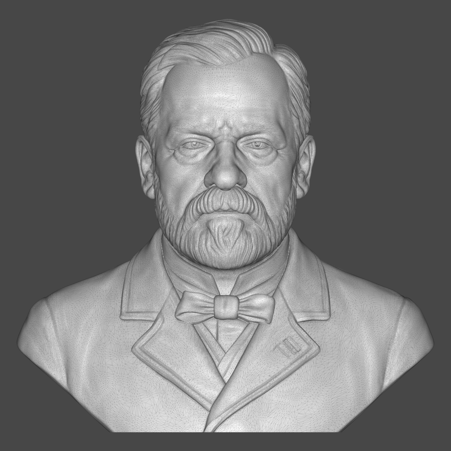 Louis Pasteur 3D Printable Bust 3D Model