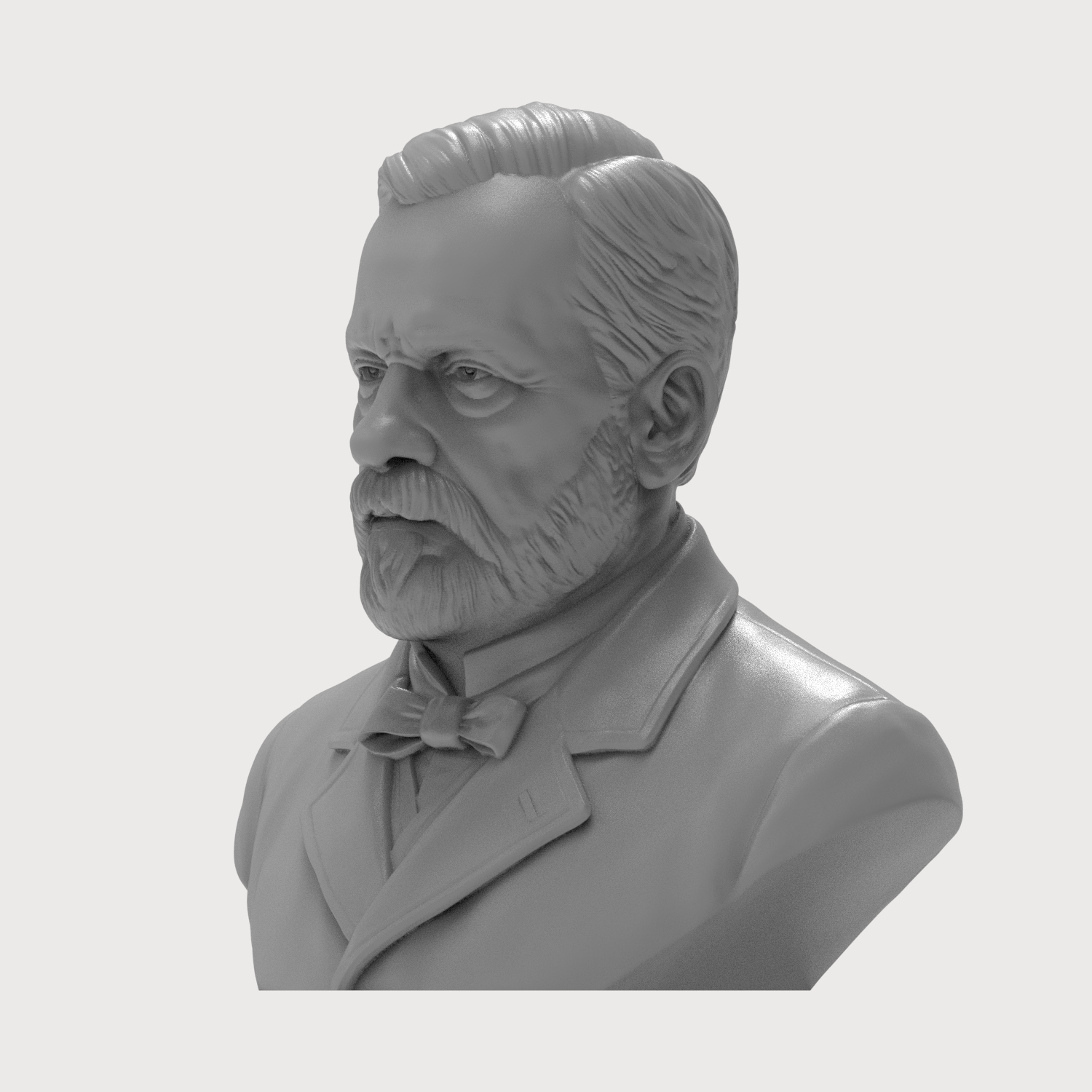 Louis Pasteur 3D Printable Bust 3D Model