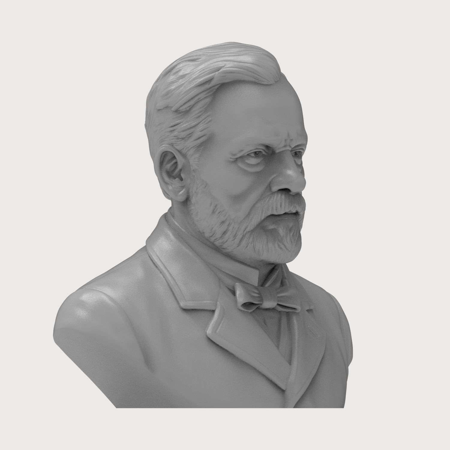 Louis Pasteur 3D Printable Bust 3D Model