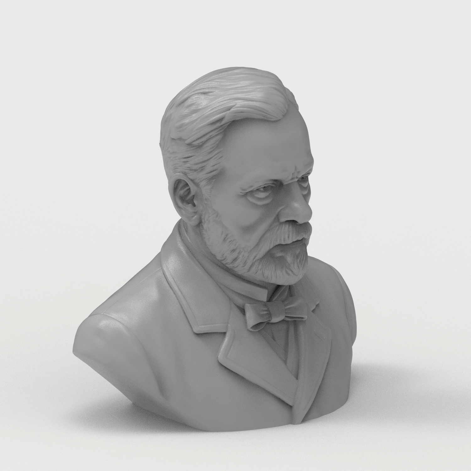 Louis Pasteur 3D Printable Bust 3D Model