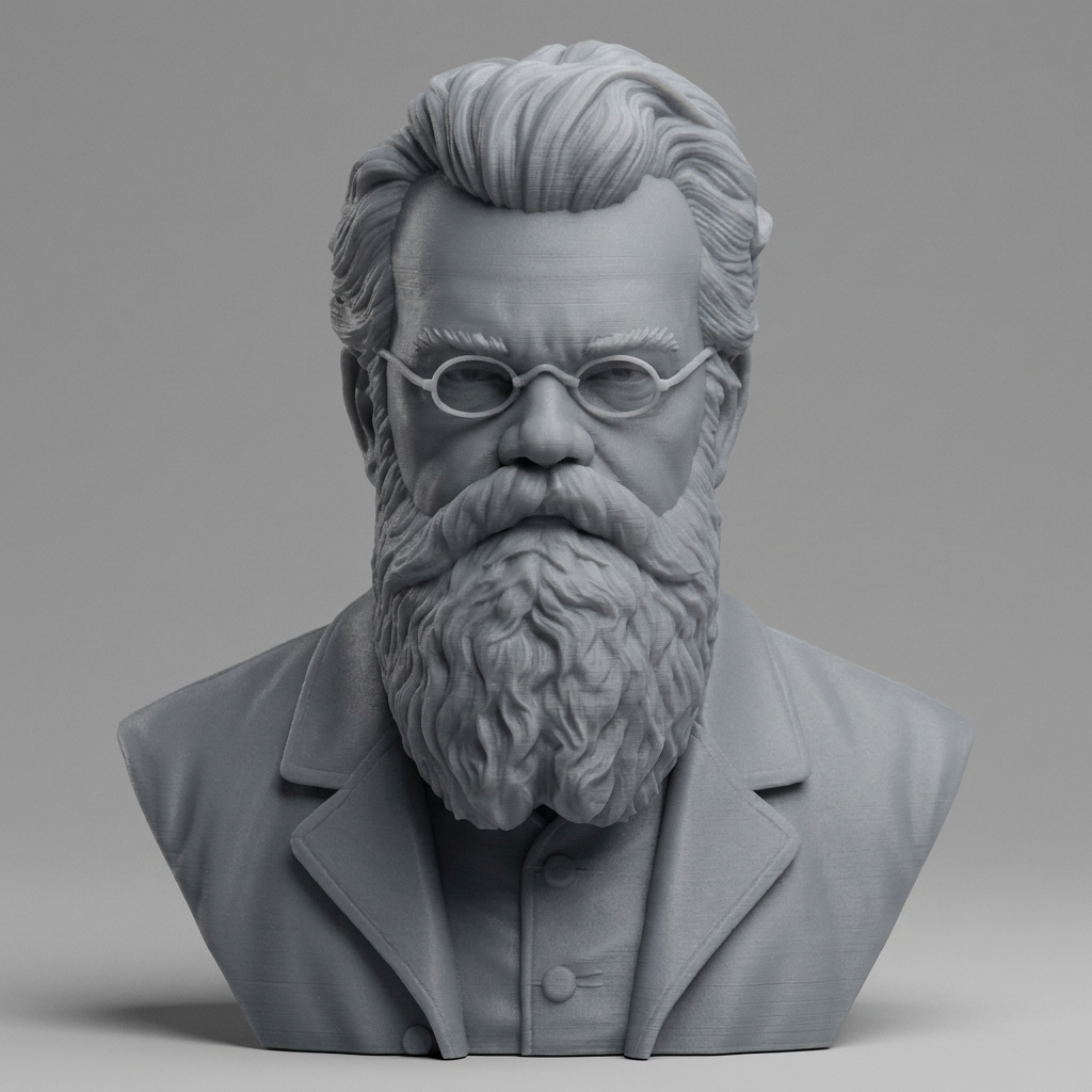 Ludwig Boltzmann 3D Printable Bust 3D Model