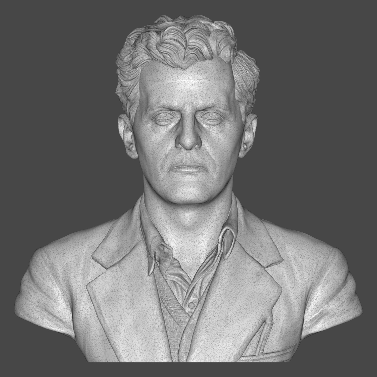 Ludwig Wittgenstein 3D Printable Bust 3D Model