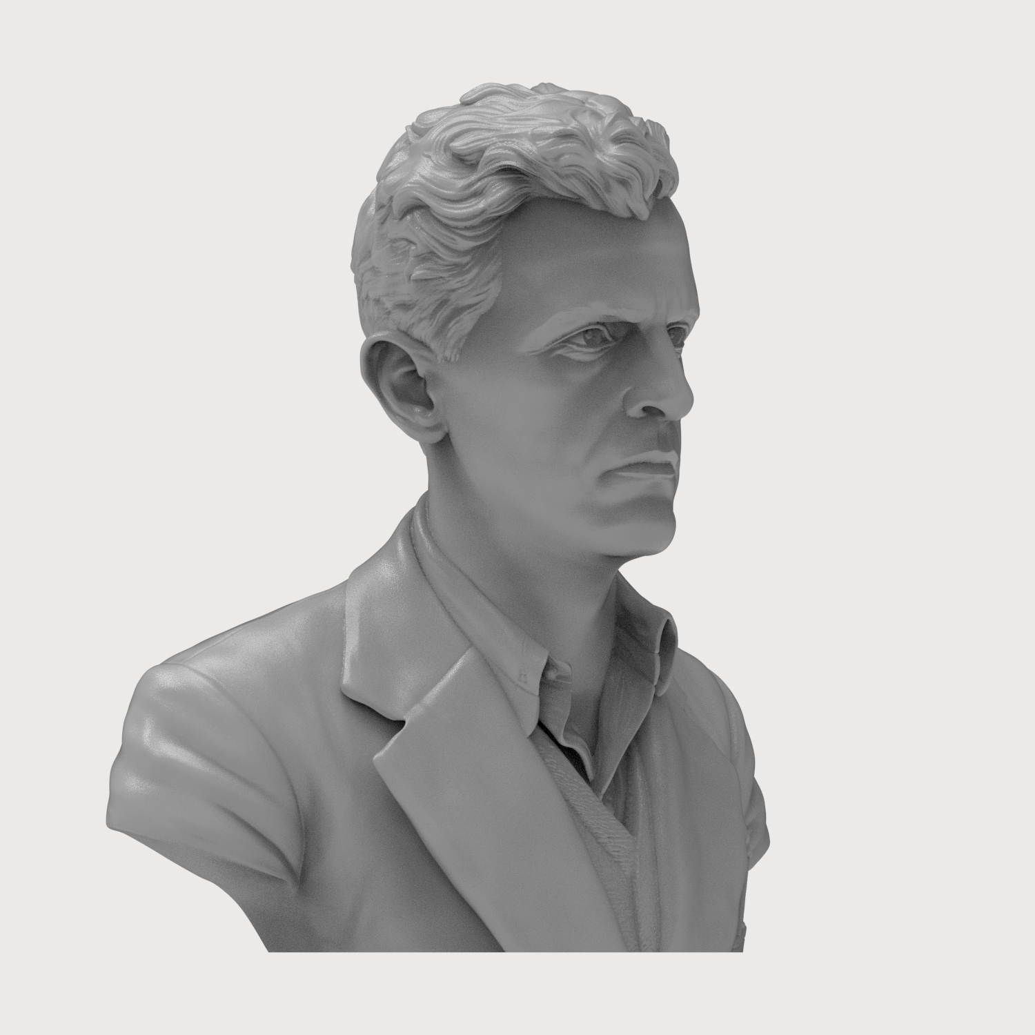 Ludwig Wittgenstein 3D Printable Bust 3D Model