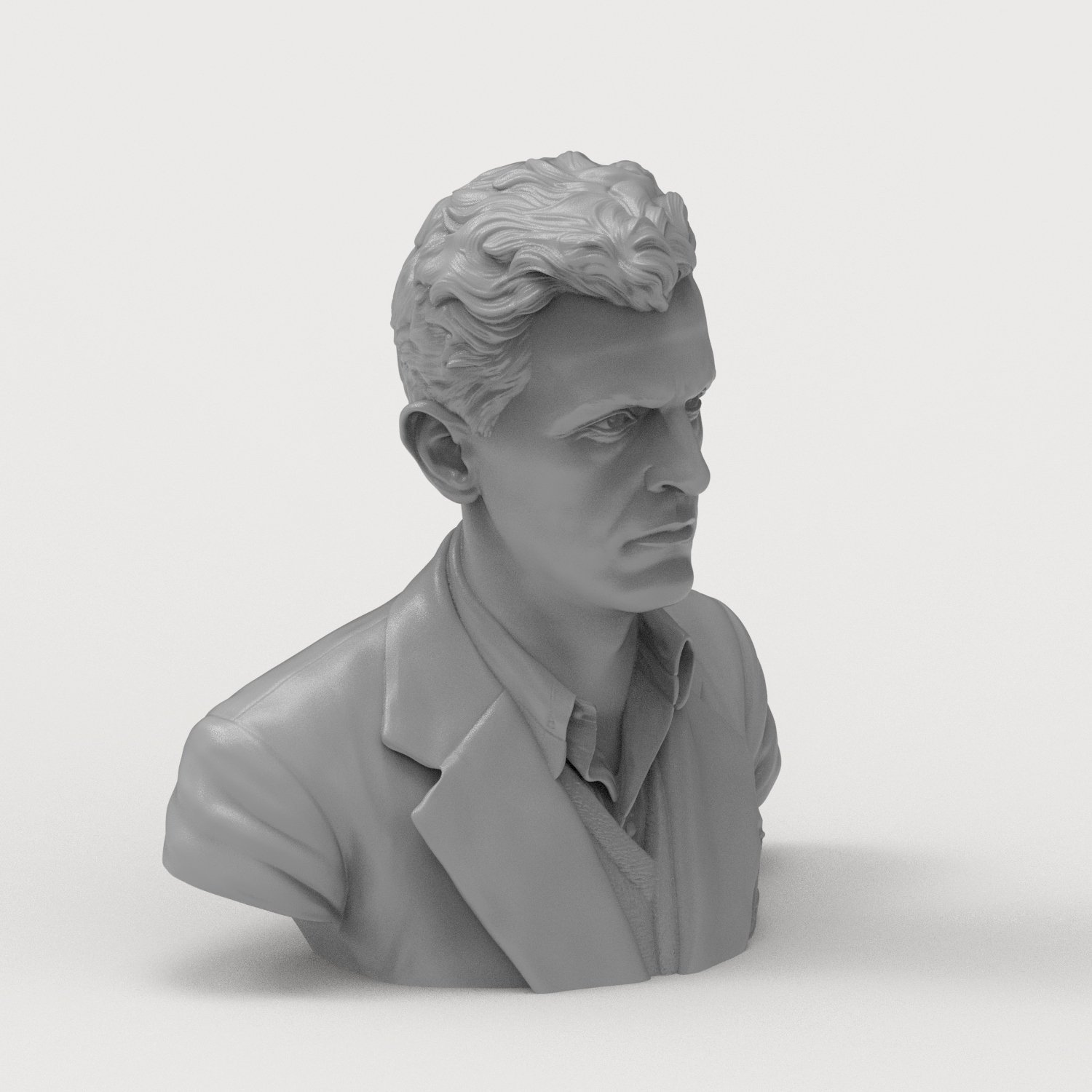 Ludwig Wittgenstein 3D Printable Bust 3D Model