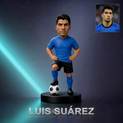 Luis Suárez Footballer Figurine 3D Print Model