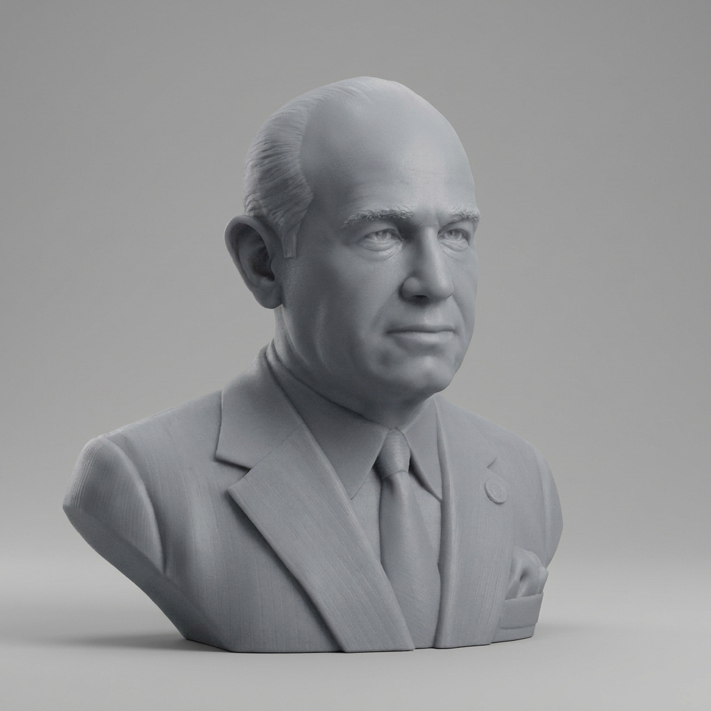 Lyndon B. Johnson Lbj Bust 3D Model