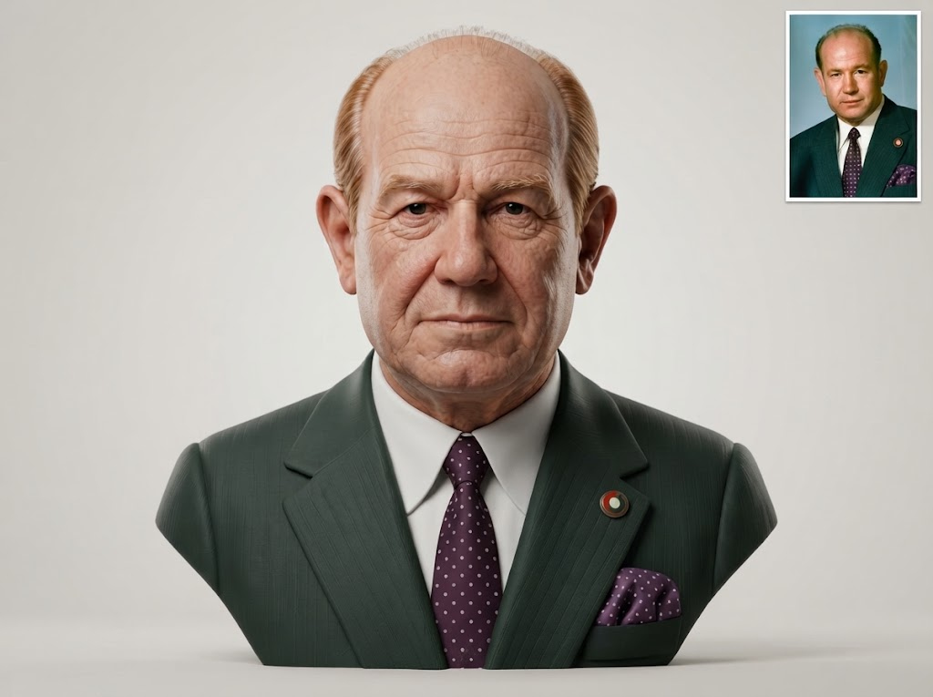 Lyndon B. Johnson Lbj Bust 3D Model