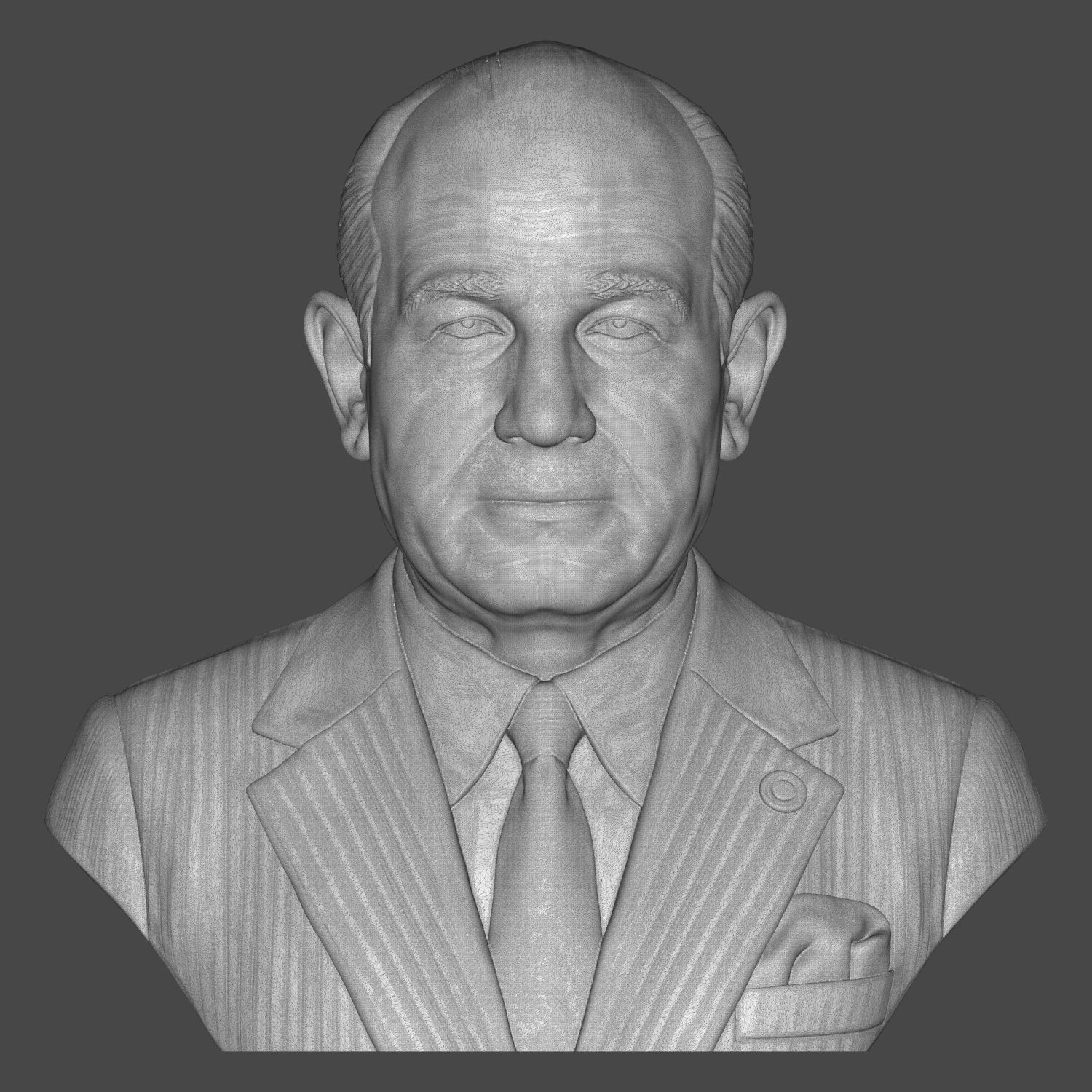 Lyndon B. Johnson Lbj Bust 3D Model