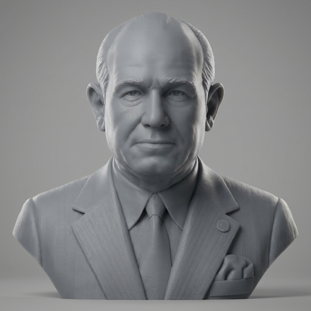 Lyndon B. Johnson Lbj Bust 3D Model