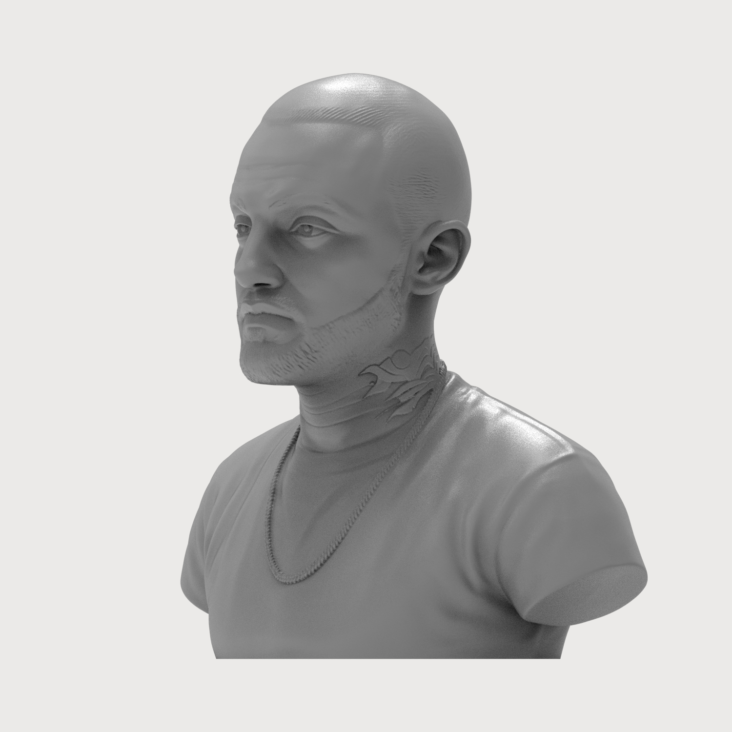 Mac Miller 3D Printable Bust 3D Model