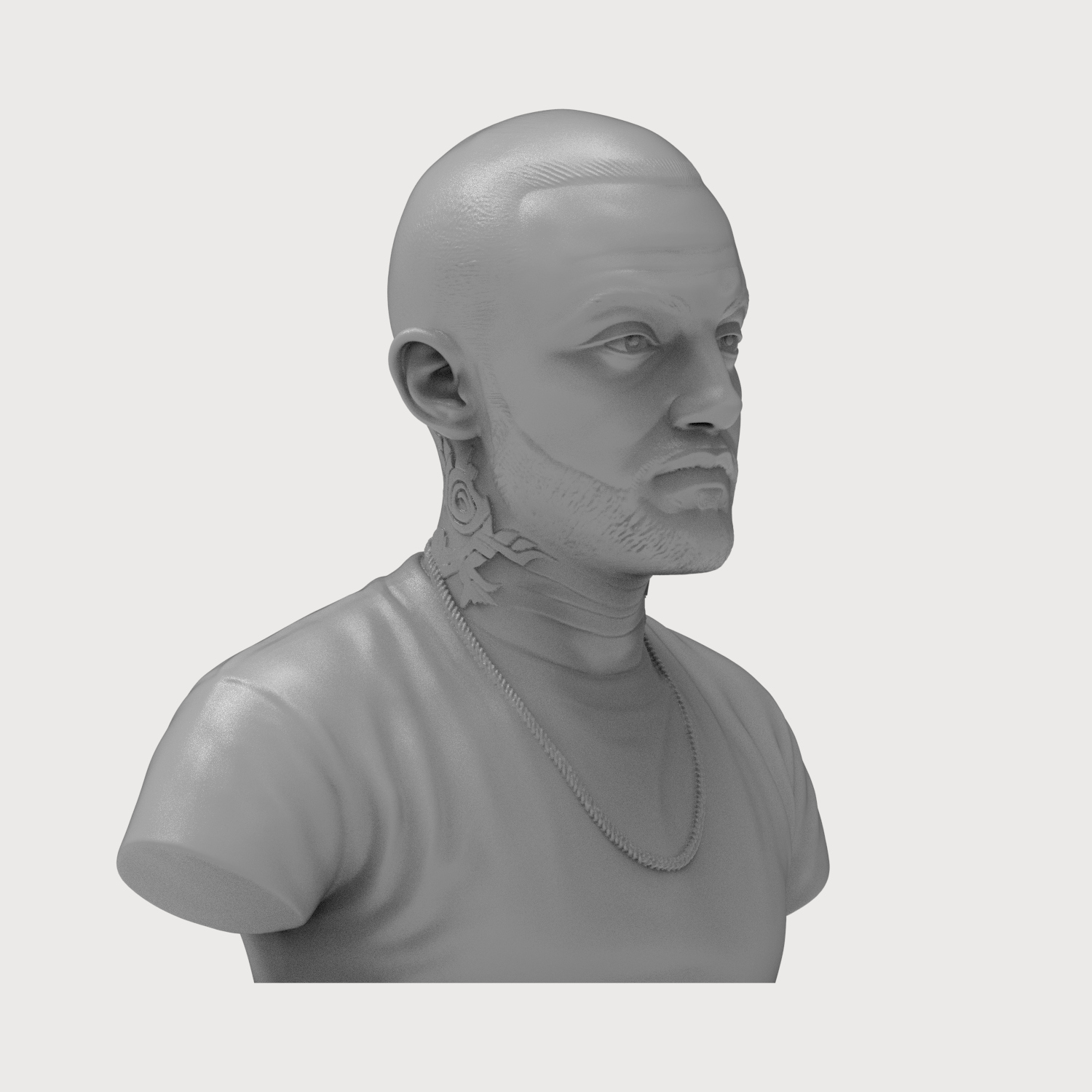 Mac Miller 3D Printable Bust 3D Model