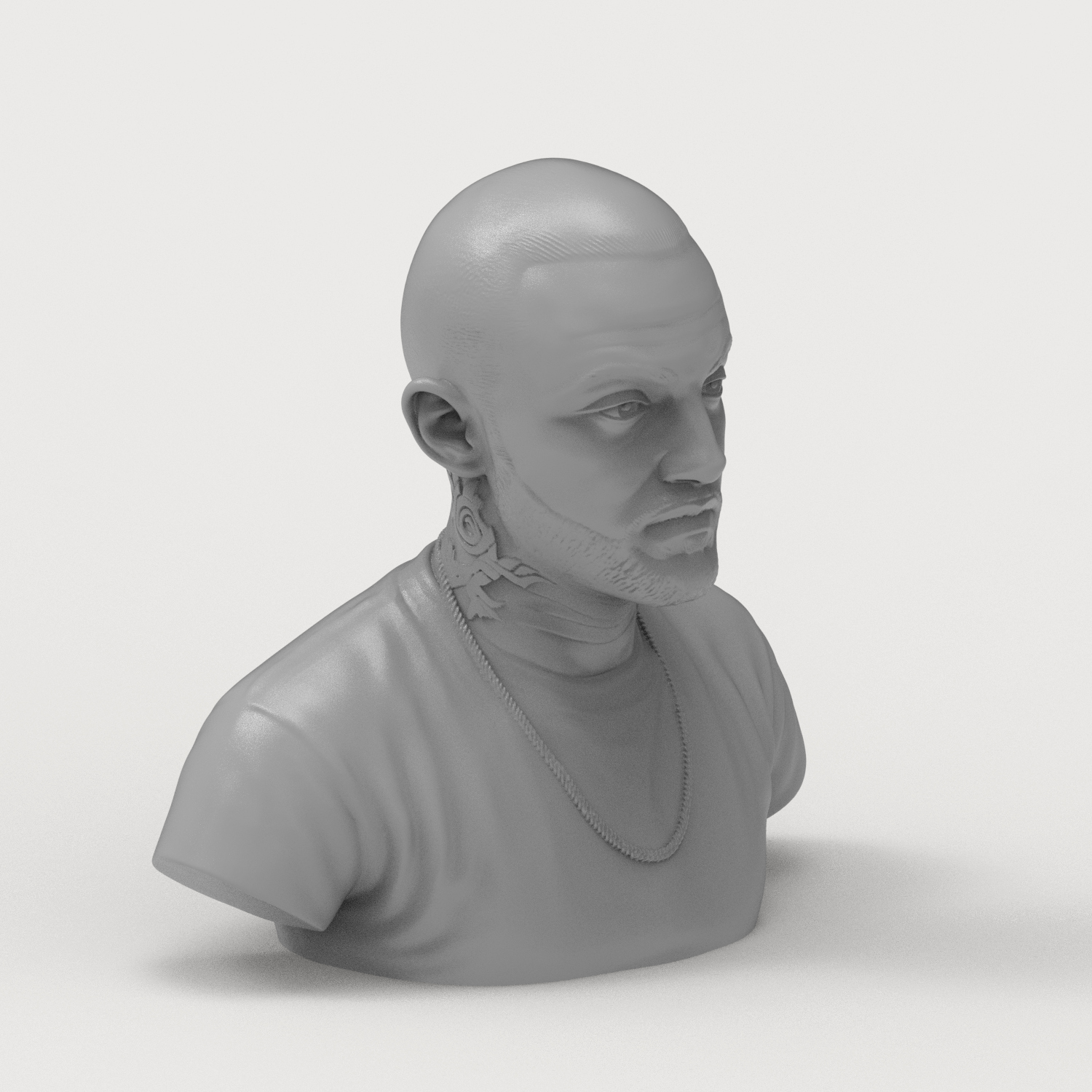 Mac Miller 3D Printable Bust 3D Model
