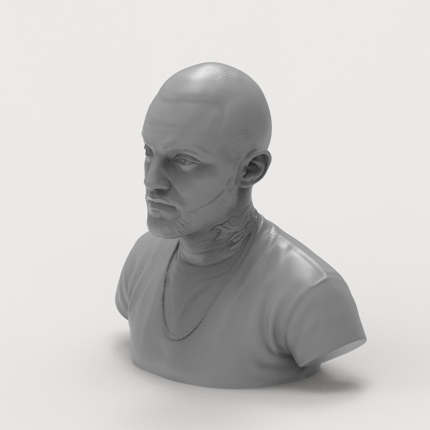 Mac Miller 3D Printable Bust 3D Model