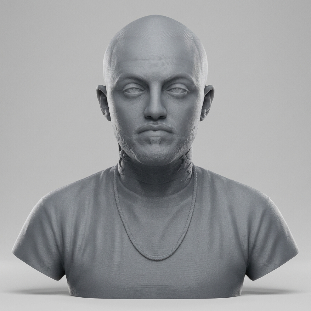 Mac Miller 3D Printable Bust 3D Model