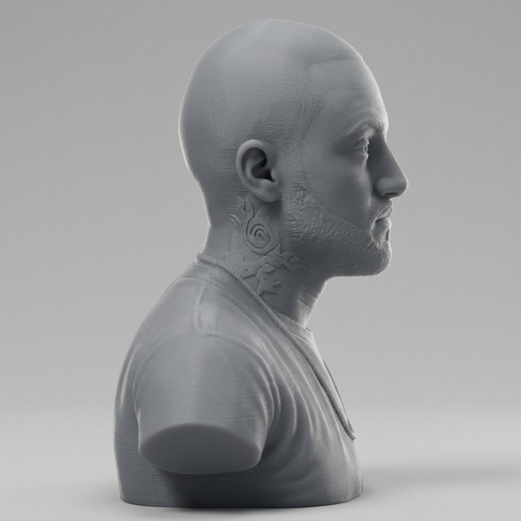 Mac Miller 3D Printable Bust 3D Model
