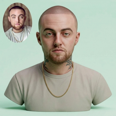 Mac Miller 3D Printable Bust
