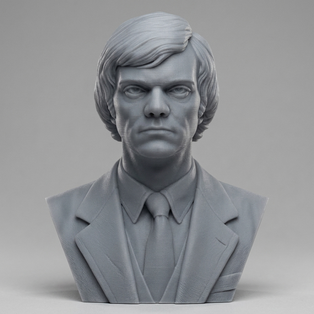 Malcolm McDowell A Clockwork Orange 3D Printable Bust 3D Model