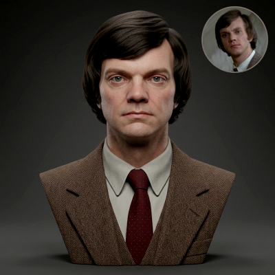 Malcolm McDowell A Clockwork Orange 3D Printable Bust