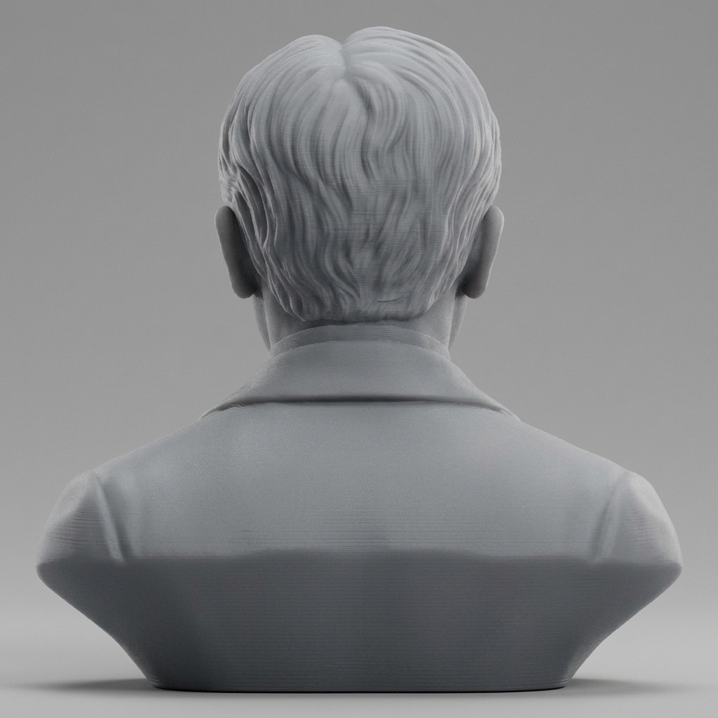 Marcel Proust French Author Portrait Bust 3D Model