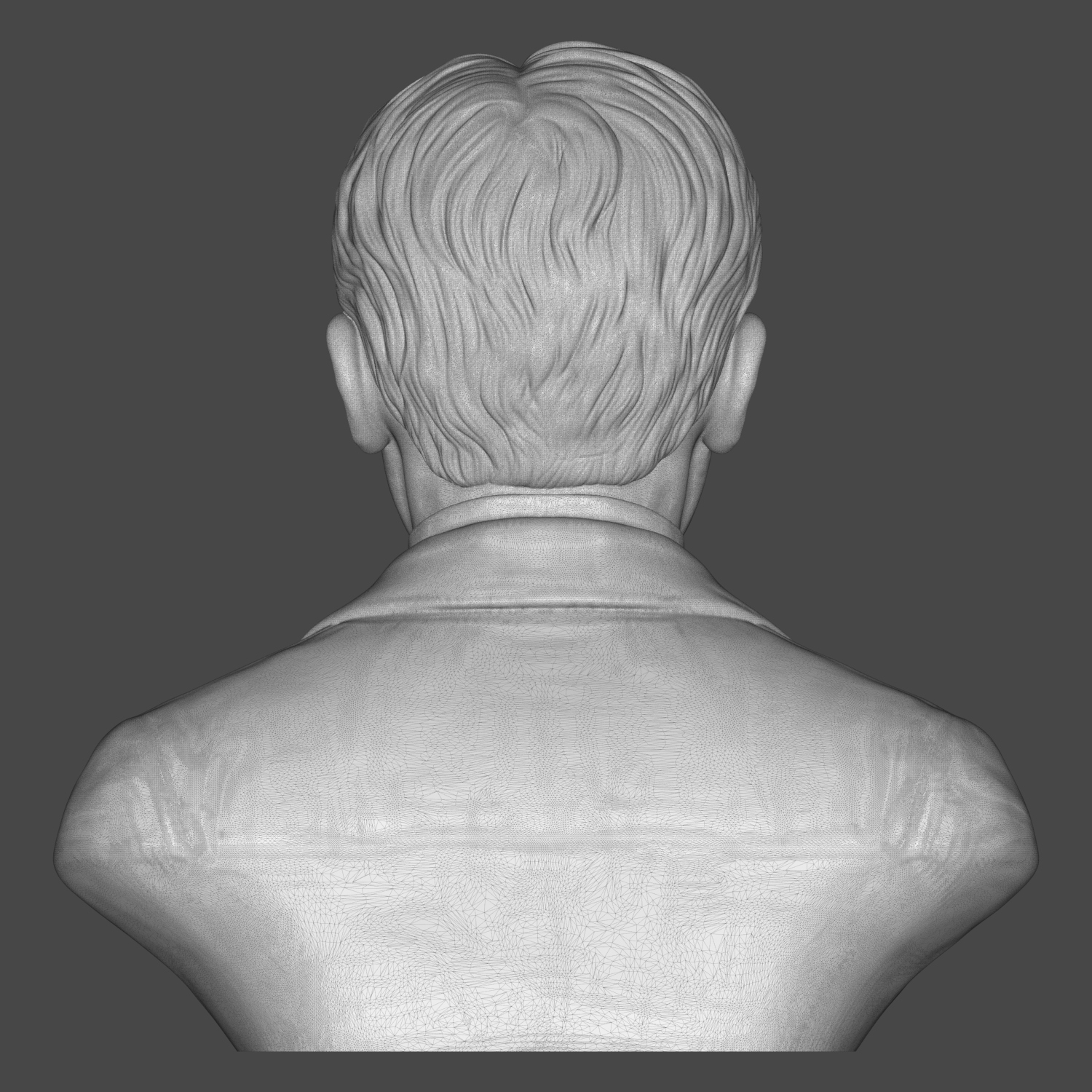 Marcel Proust French Author Portrait Bust 3D Model