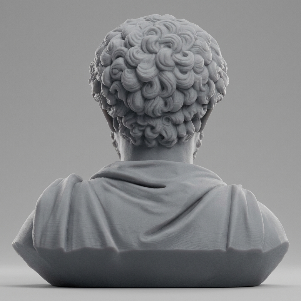 Marcus Aurelius Roman Emperor Bust 3D Model