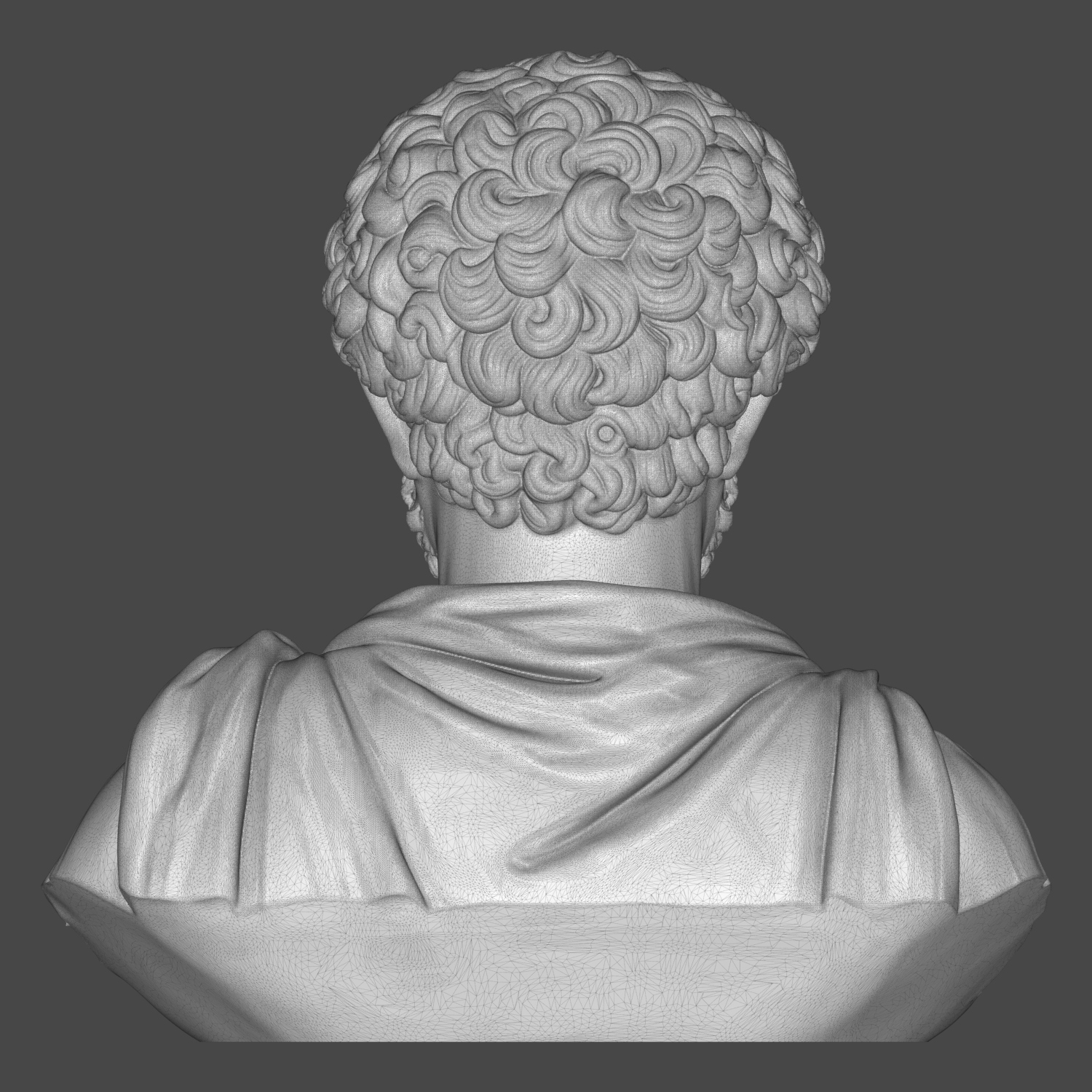 Marcus Aurelius Roman Emperor Bust 3D Model