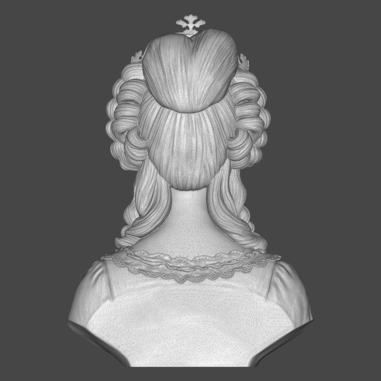 Marie Antoinette 3D Printable Bust 3D Model