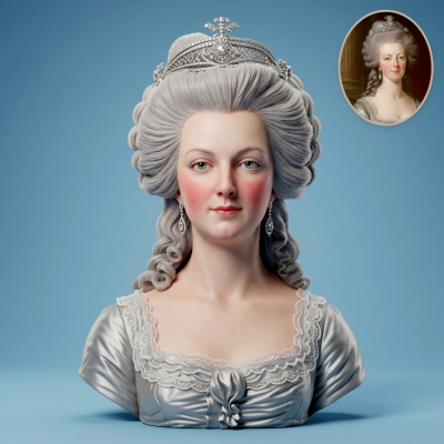 Marie Antoinette 3D Printable Bust