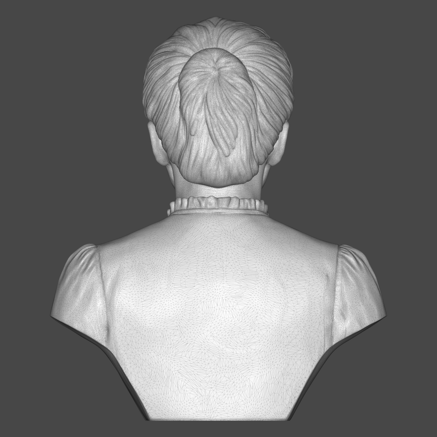 Marie Curie 3D Printable Bust 3D Model