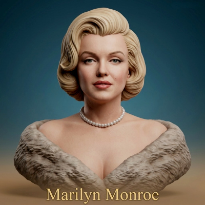 Marilyn Monroe Bust 3D Printable
