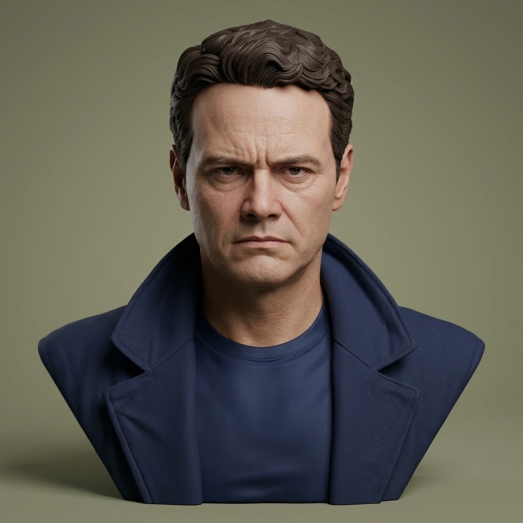 Mark Dacascos Bust 3D Print Model 3D Model