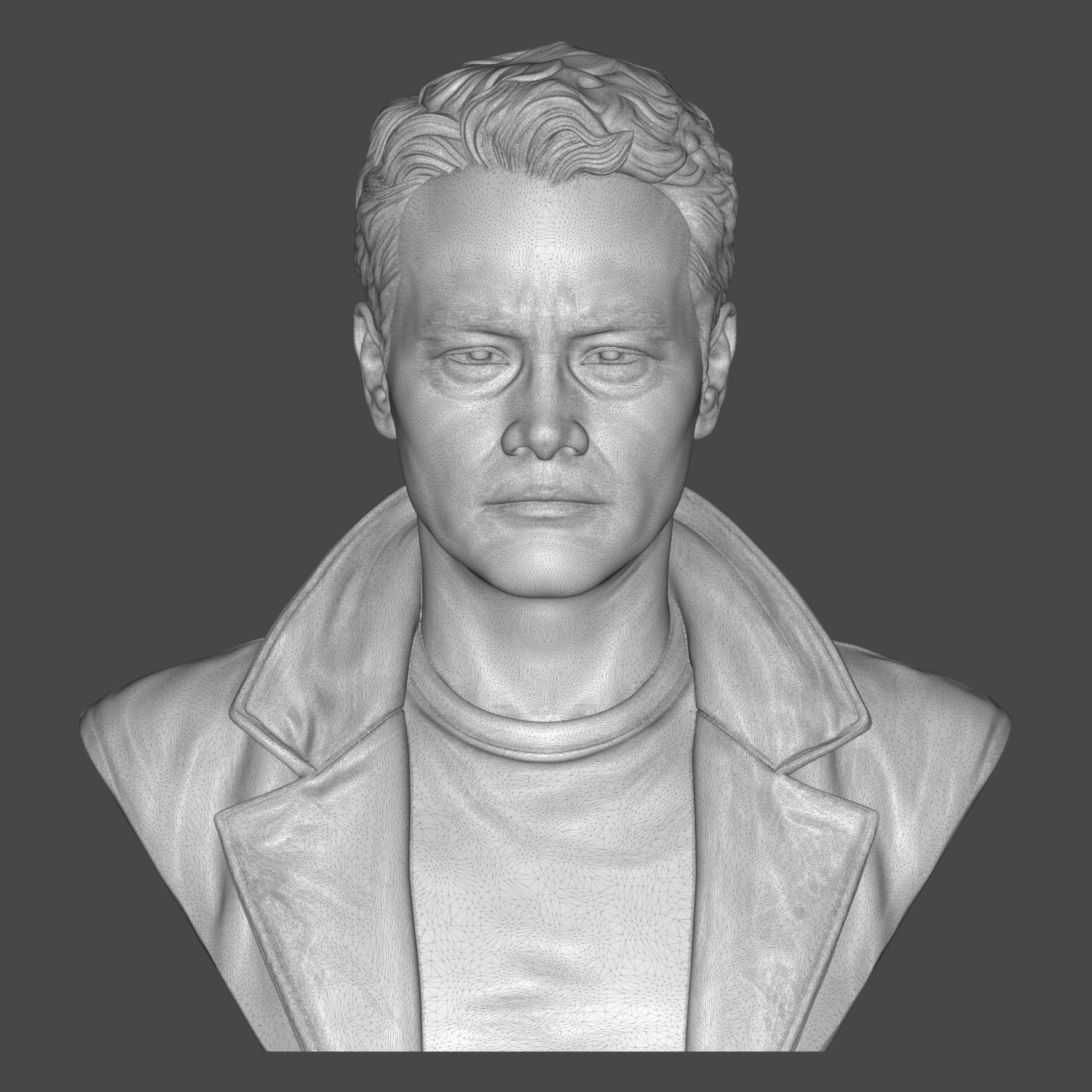 Mark Dacascos Bust 3D Print Model 3D Model