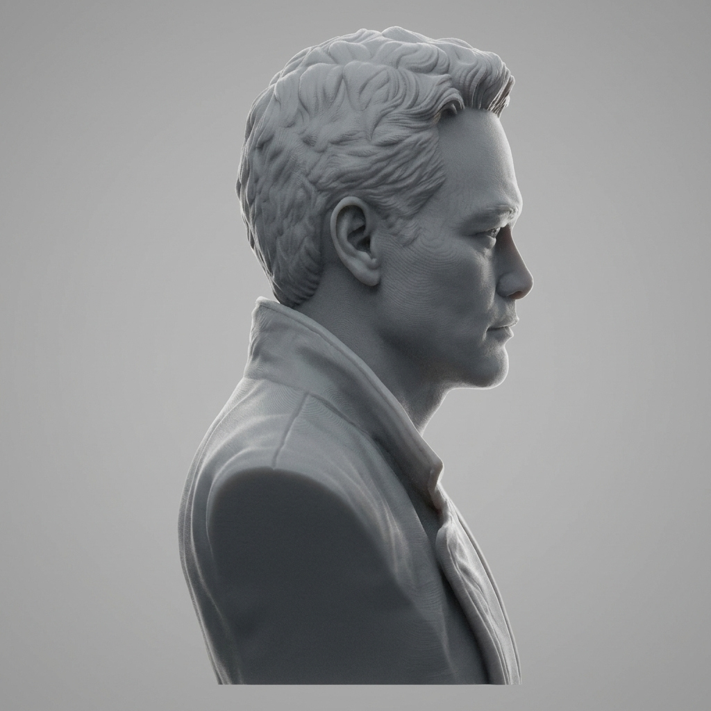 Mark Dacascos Bust 3D Print Model 3D Model