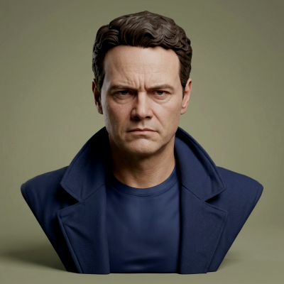 Mark Dacascos Bust 3D Print Model