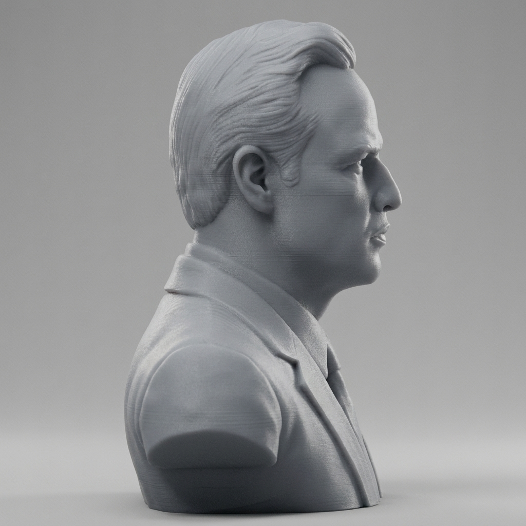 Marlon Brando Bust 3D Model