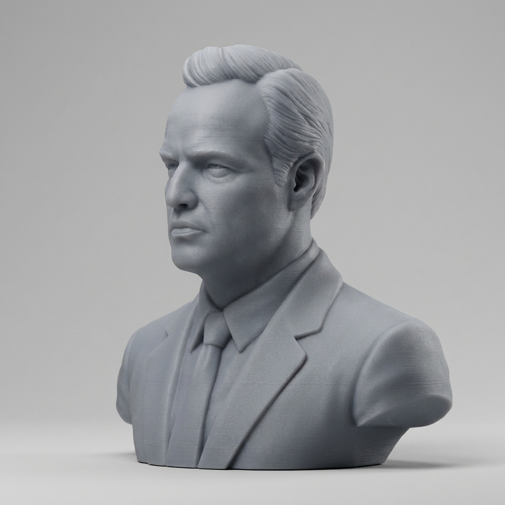 Marlon Brando Bust 3D Model